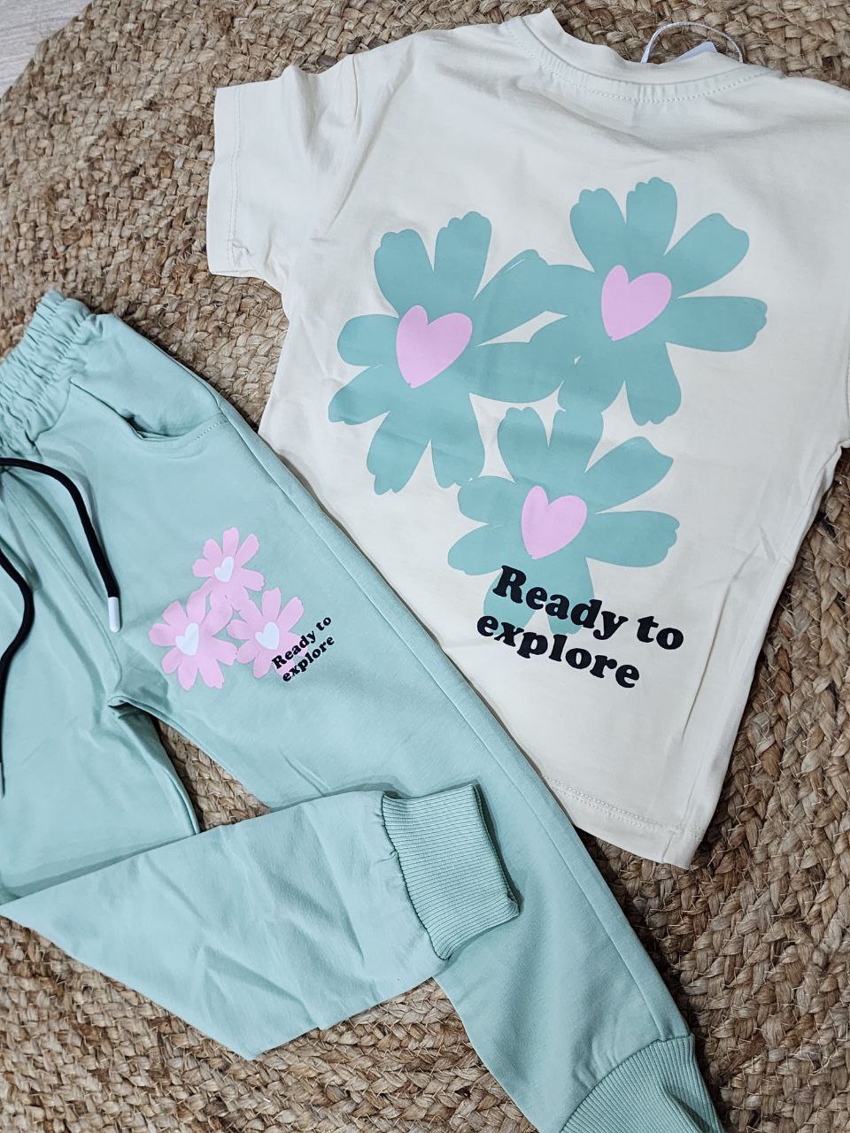 Outfit For Girls Flower Design Size 4-11y