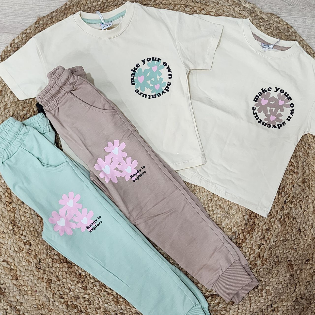 Outfit For Girls Flower Design Size 4-11y