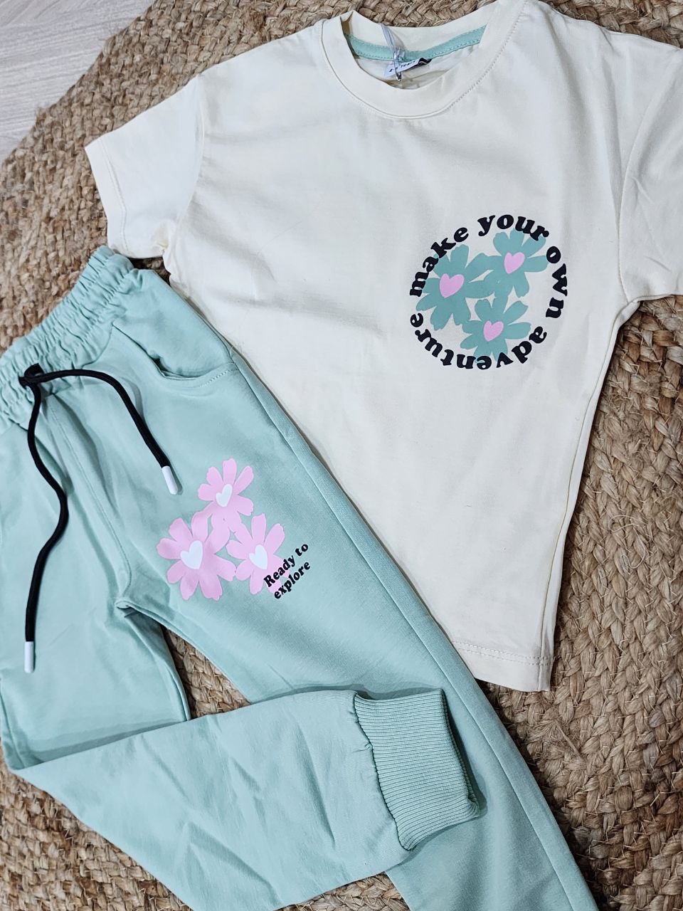 Outfit For Girls Flower Design Size 4-11y