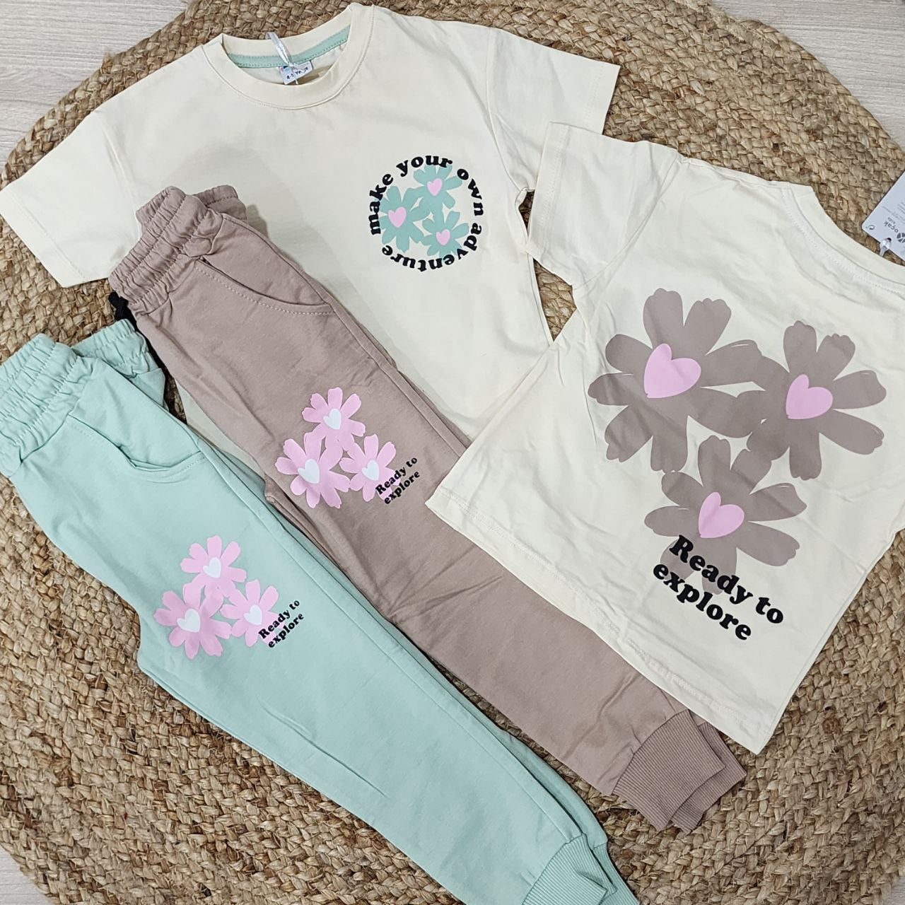 Outfit For Girls Flower Design Size 4-11y