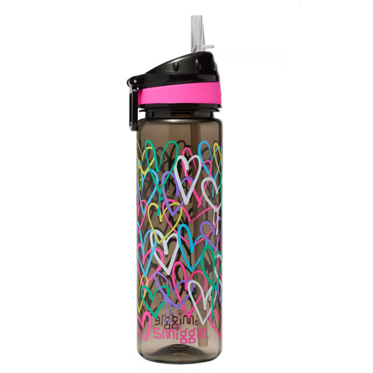 Heart Smiggle Plastic Drink Up Bottle 650 ml 24cm