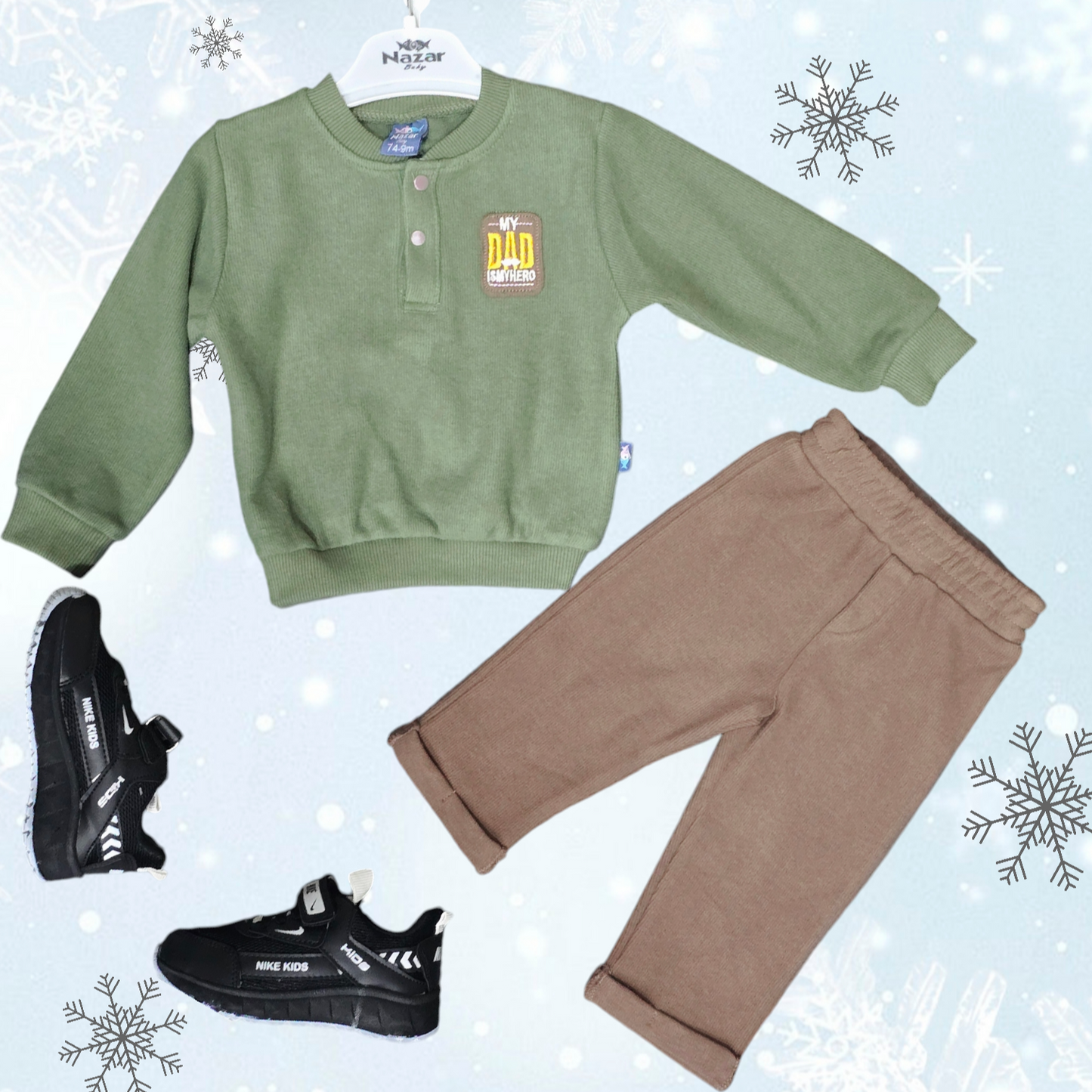 Warm Outfit For Baby Boy Size 9-24month