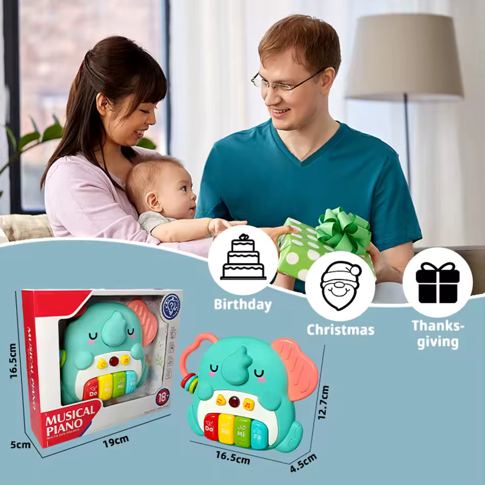 Montessori Baby Electronic | Piano Music&Light Keyboards | 1+