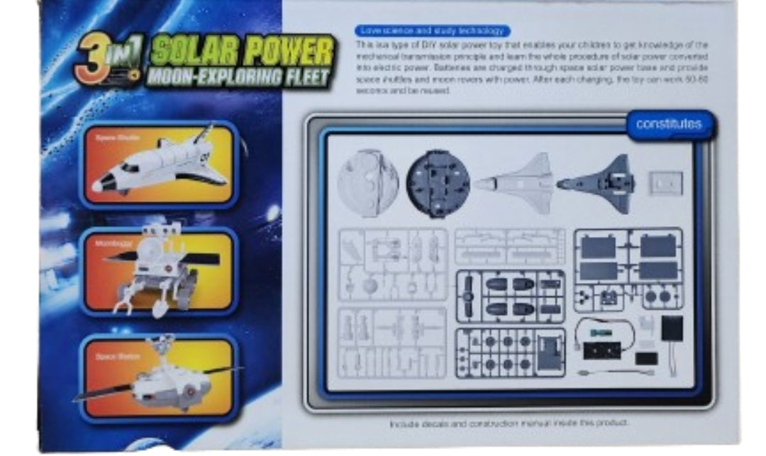 3in1 Solar power moon-exploring fleet