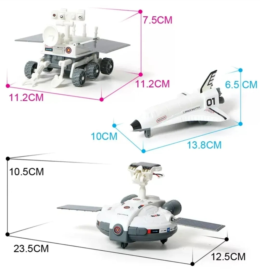 3in1 Solar power moon-exploring fleet