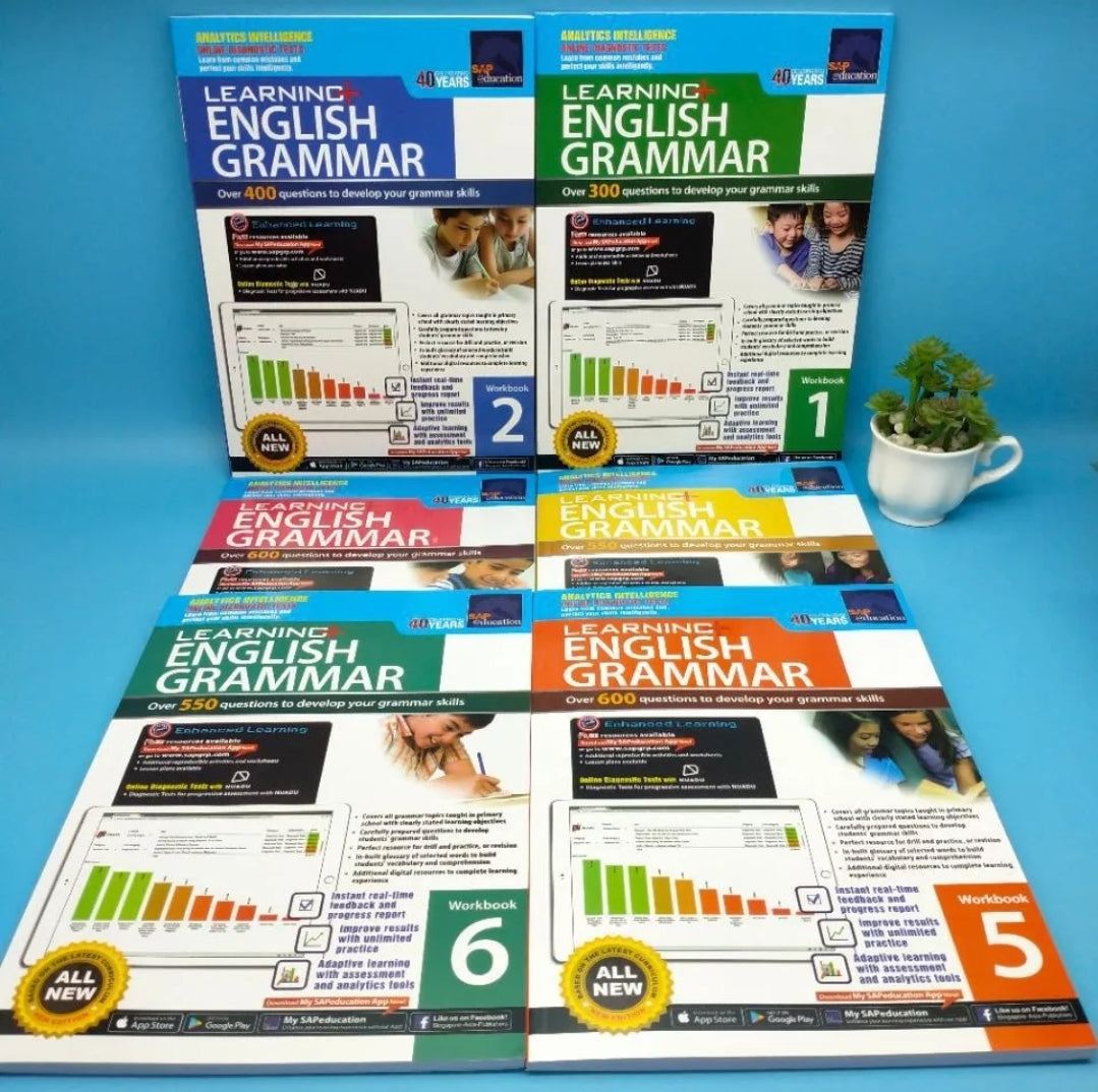 English Grammar 6 Books SAP English Workbook