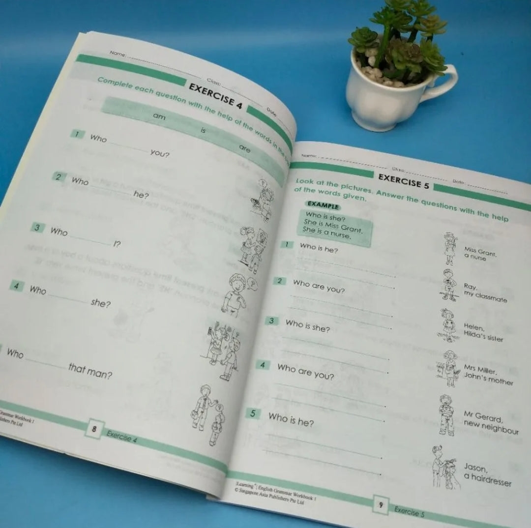 English Grammar 6 Books SAP English Workbook