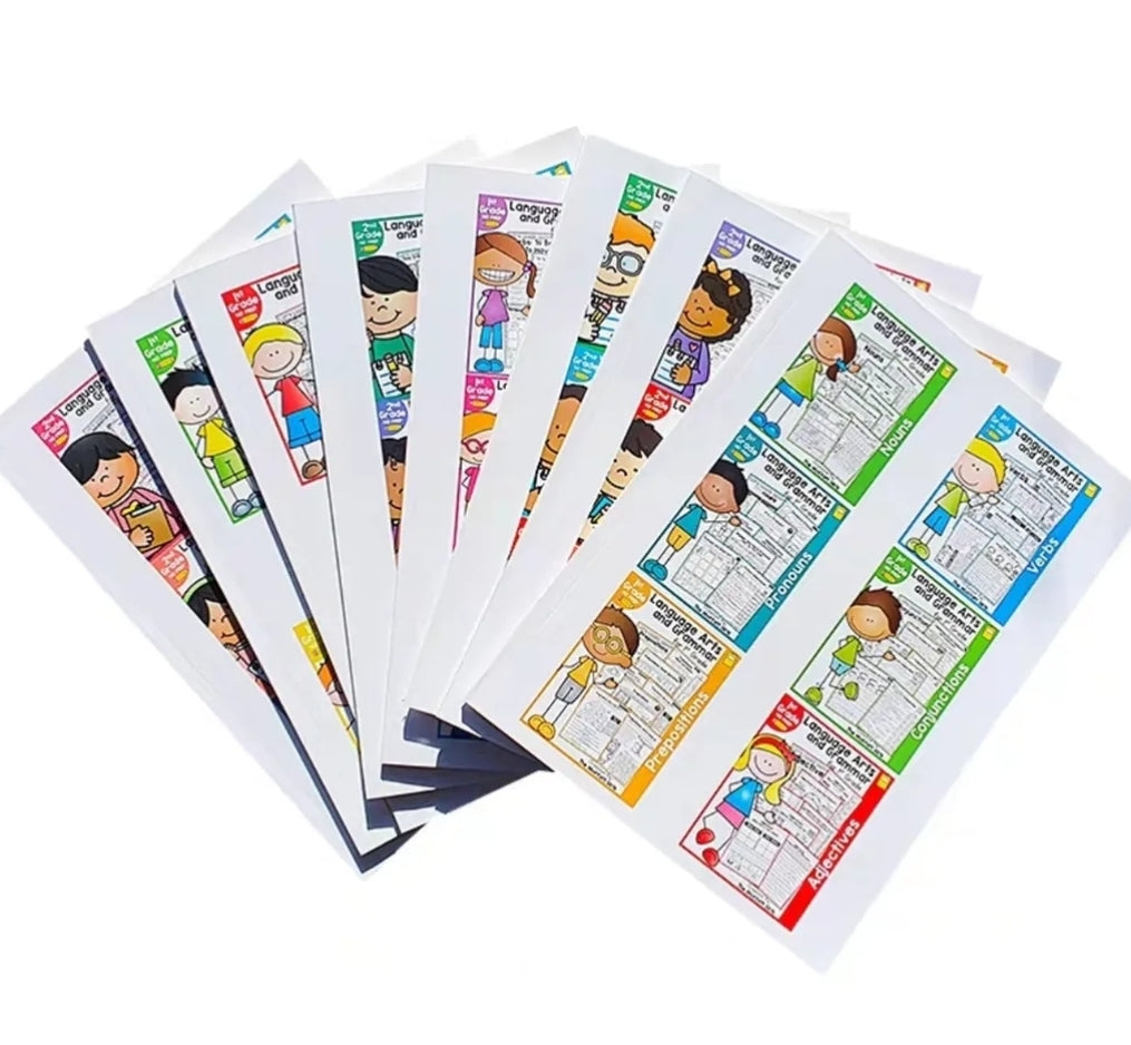 Language arts and Grammar Workbooks for Gr2