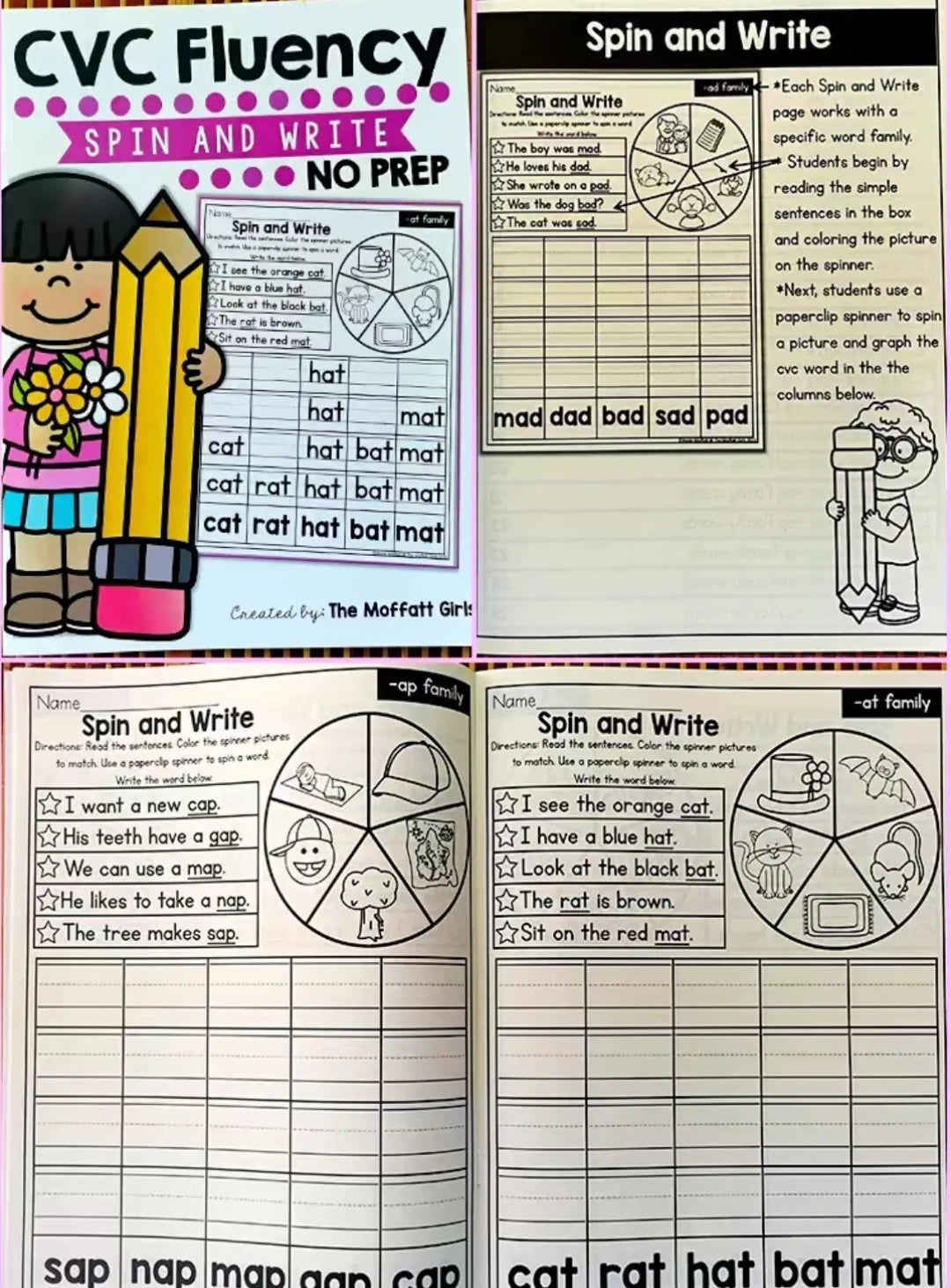 Simple CVC sentences 6y+