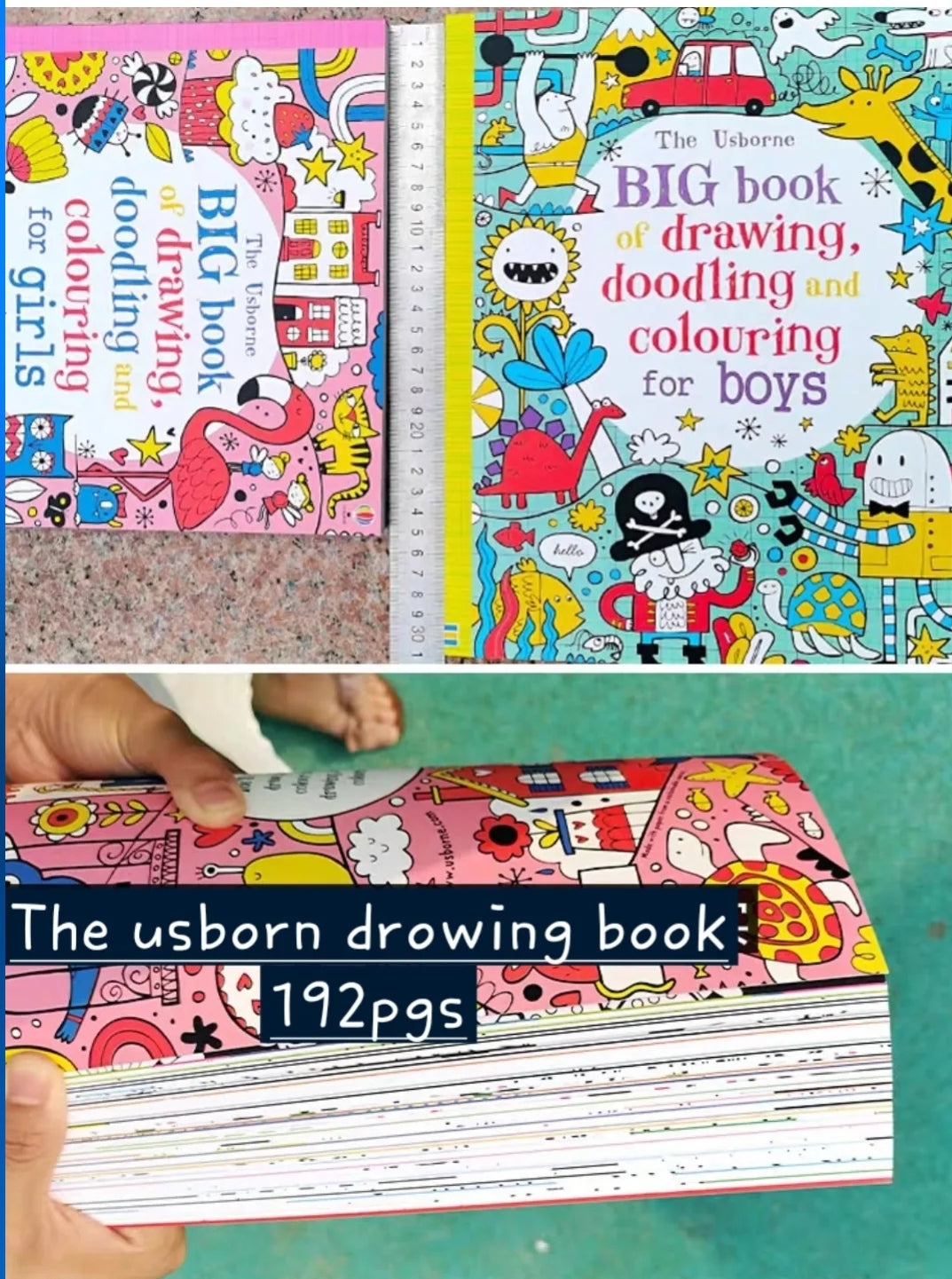 The usborn drowing book 192pgs