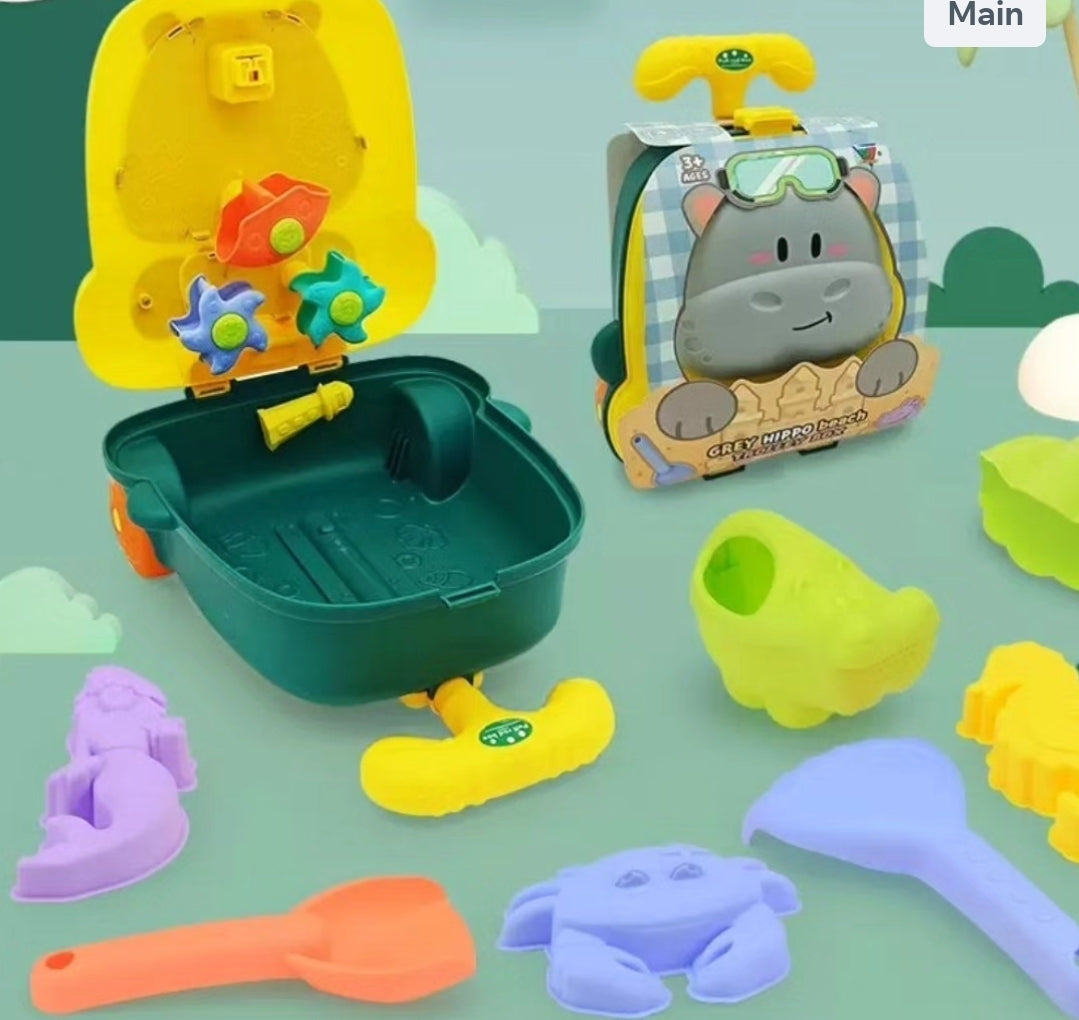 Beach Toys For Kids Baby Beach Game Toys Children Sandbox Set Kit Summer Toys For Beach Play Sand Water Game Trolley Case