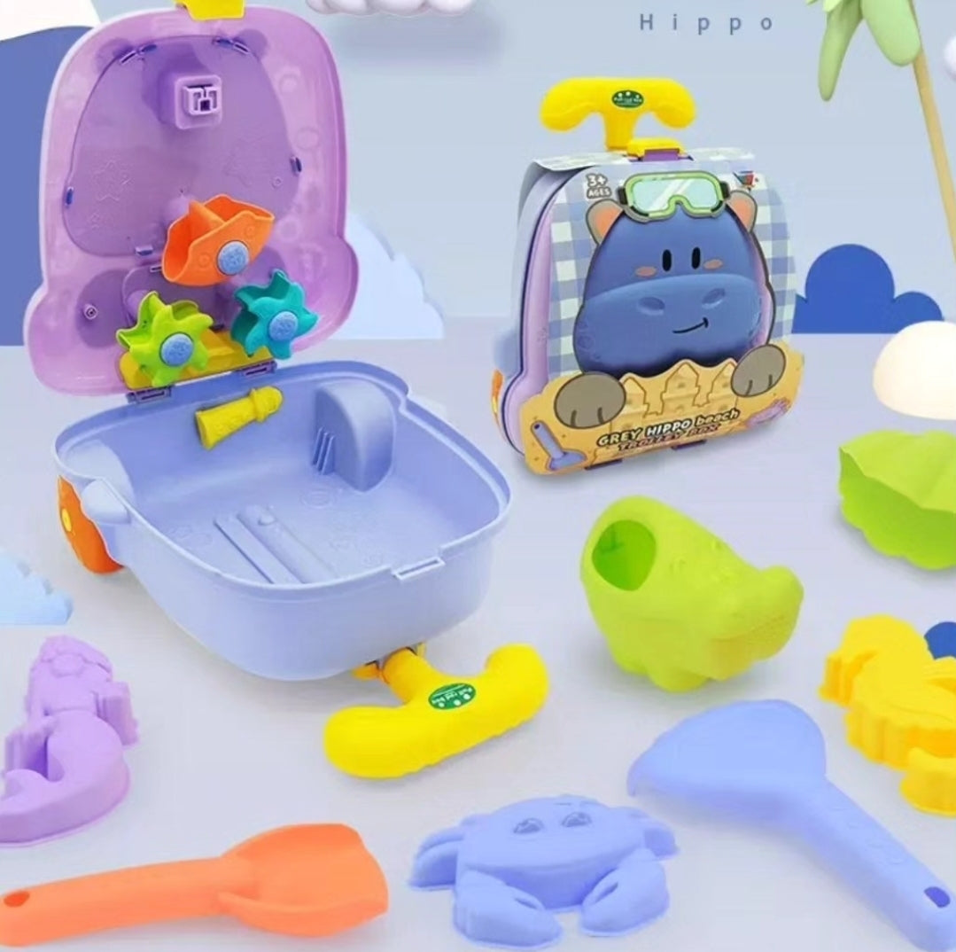 Beach Toys For Kids Baby Beach Game Toys Children Sandbox Set Kit Summer Toys For Beach Play Sand Water Game Trolley Case