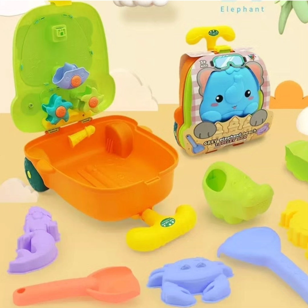 Beach Toys For Kids Baby Beach Game Toys Children Sandbox Set Kit Summer Toys For Beach Play Sand Water Game Trolley Case