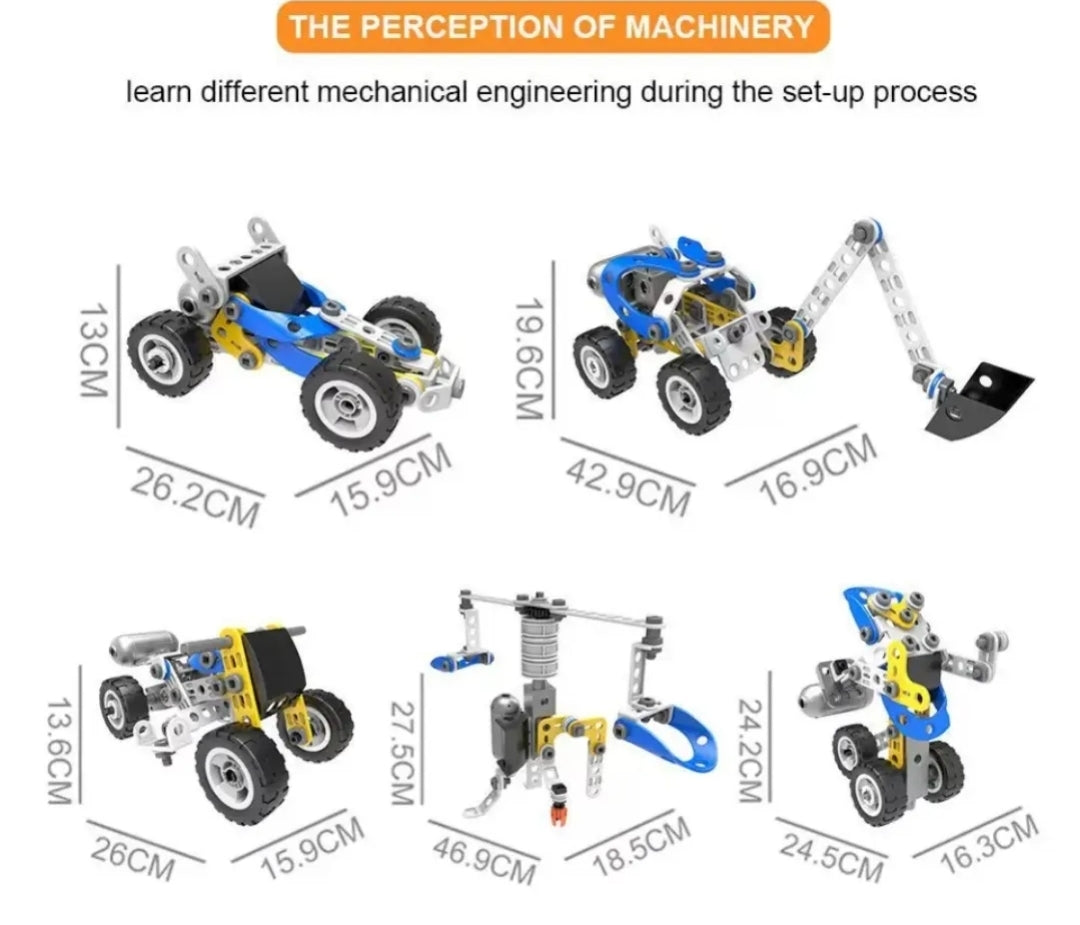 Build & play 113 pcs Toys for Preschool Kids, 5 in 1 Education