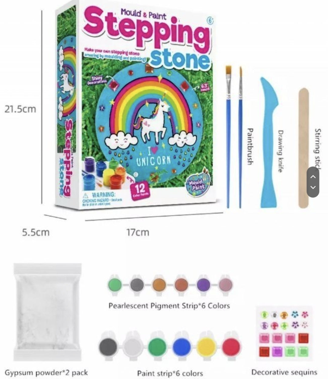 Paint Your Own Unicorns DIY Mould & Paint Kit- Unicorn Plaster Crafts Creativity Painting Pack
