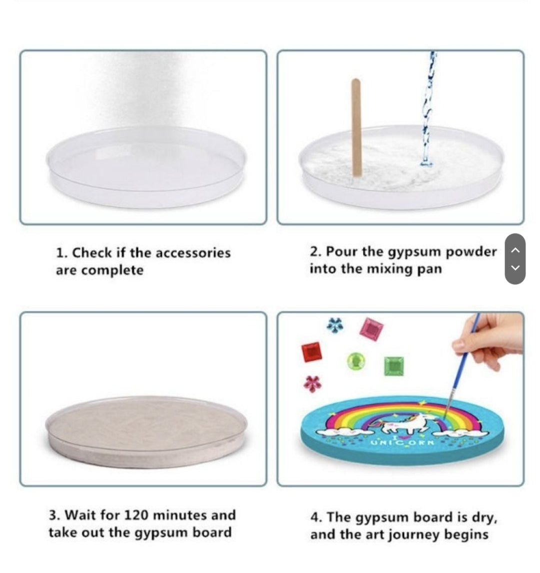 Paint Your Own Unicorns DIY Mould & Paint Kit- Unicorn Plaster Crafts Creativity Painting Pack