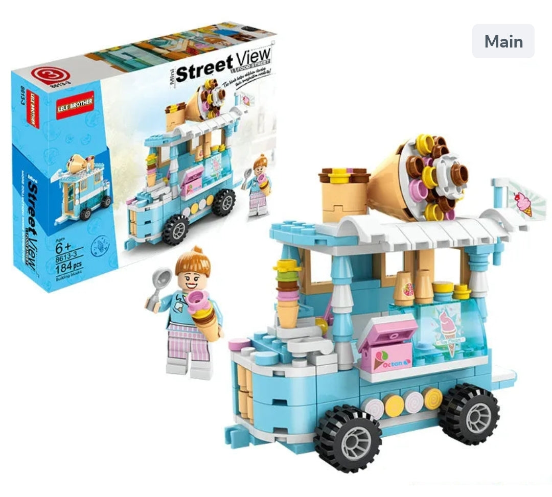 Mini City Street Scene Building Blocks Simulation for Boys and Girls