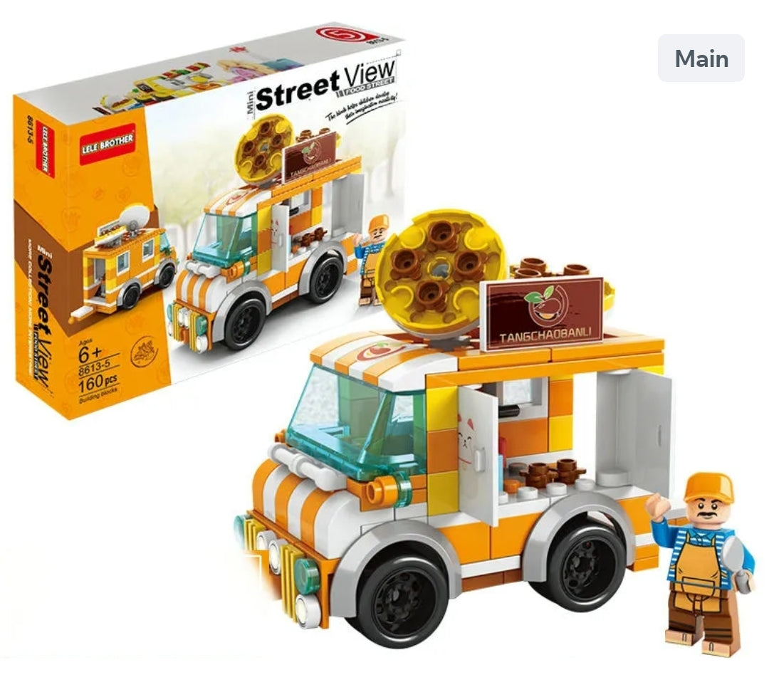 Mini City Street Scene Building Blocks Simulation for Boys and Girls