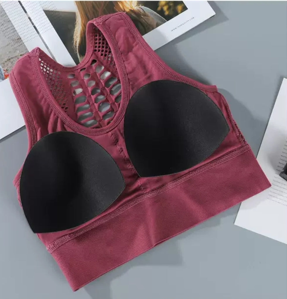 Sport Comfortable Bra With Pads
