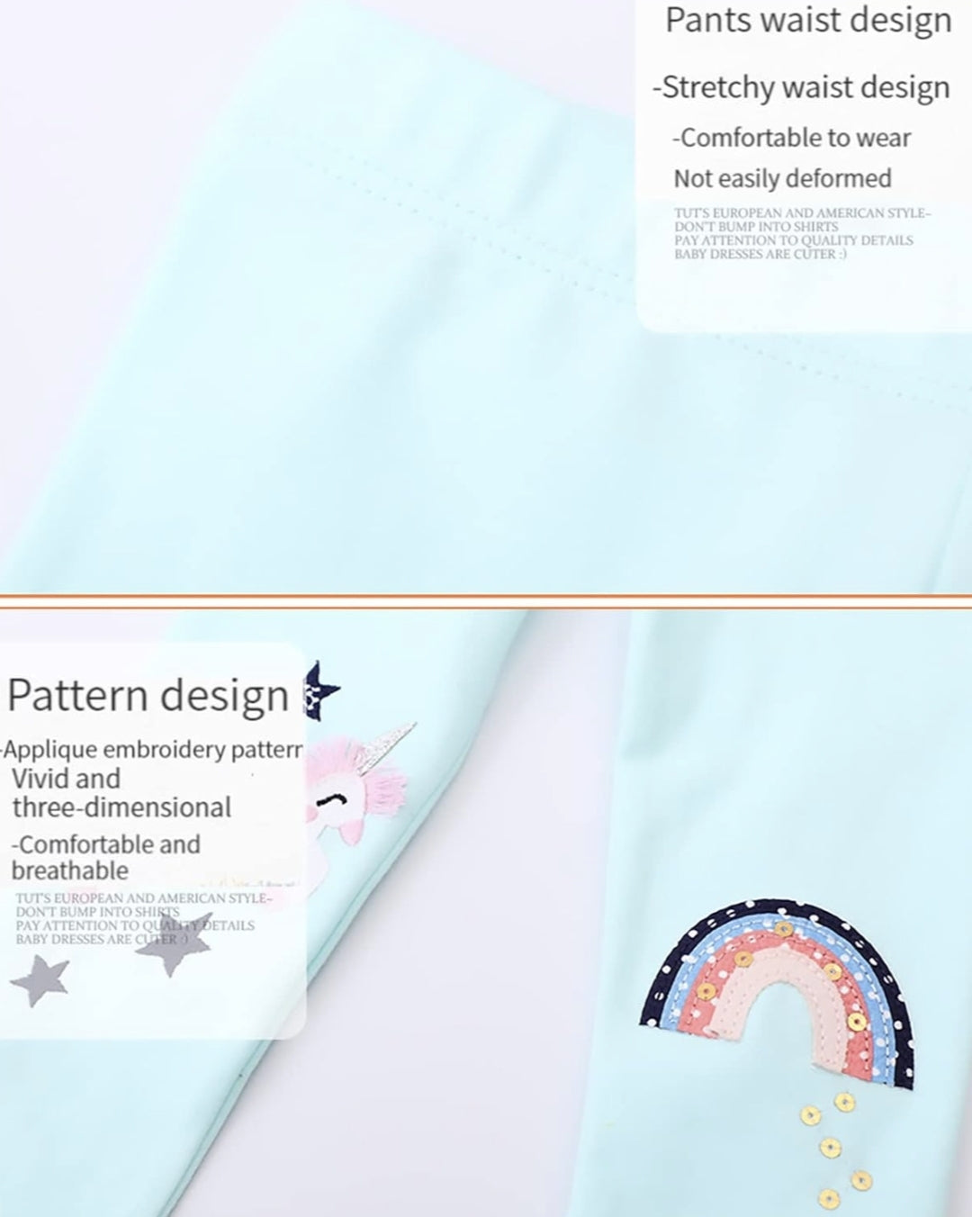 Leggings for Girls, Casual Stretch Pants Size 3y