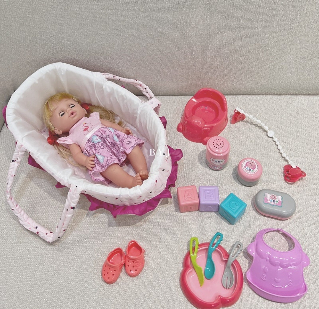 Deluxe Lovely Dall Hada Bebe 12 sounds 38x35x12cm