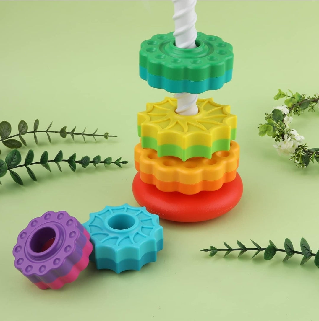 Rainbow Tower Stacker | Education Kids Brain Toys | 0+