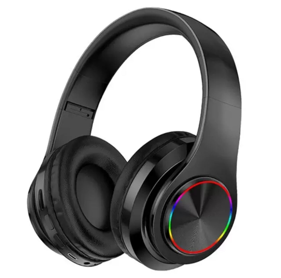 Classic Head-Mounted Colorful Flash All-Inclusive Ear Wireless Headphones