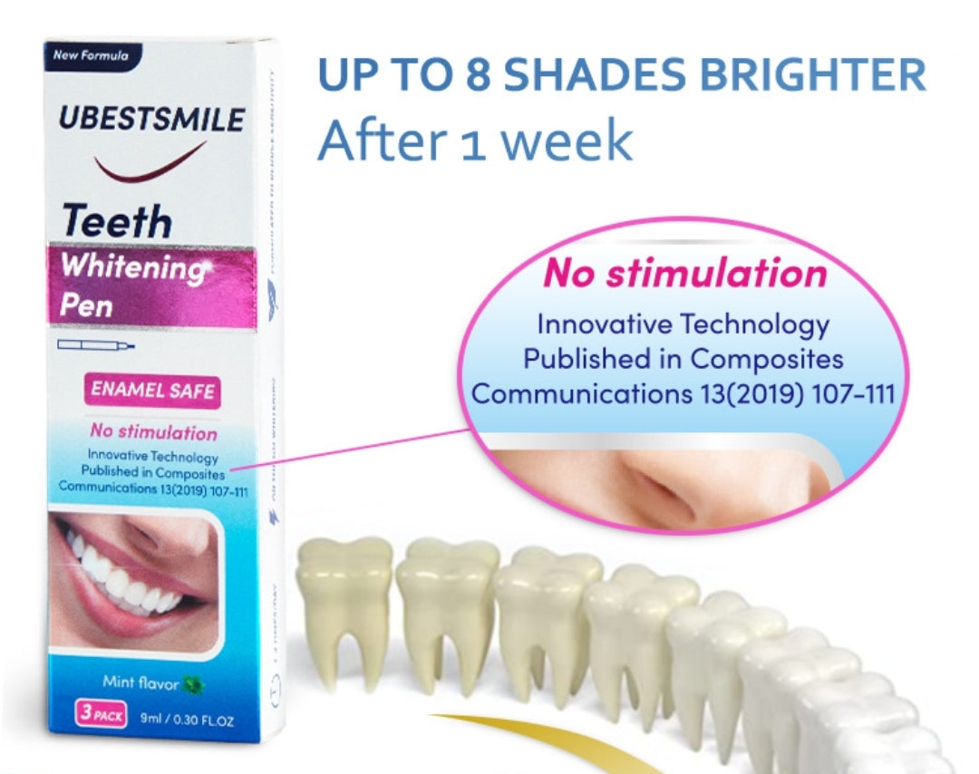 Teeth Whitening Gel. Ubestsmile pen.