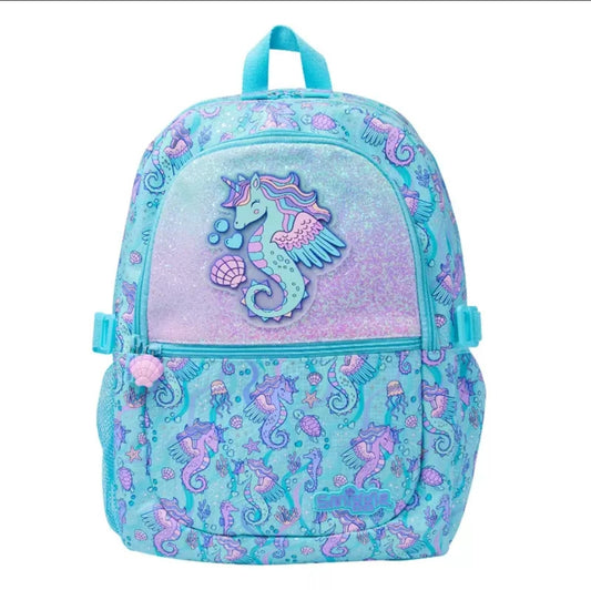Smiggle Backpack Sea Horse  Design 42cm G1-G3