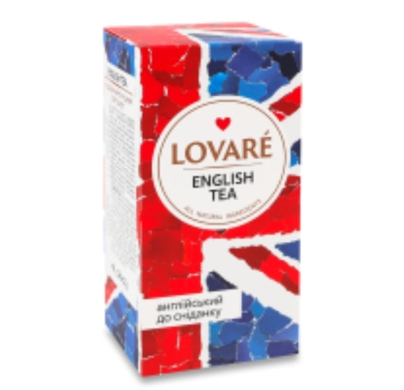 Lovare Tea in Sachets Made in Ukraine Many Flavors 24pcs Tea Box
