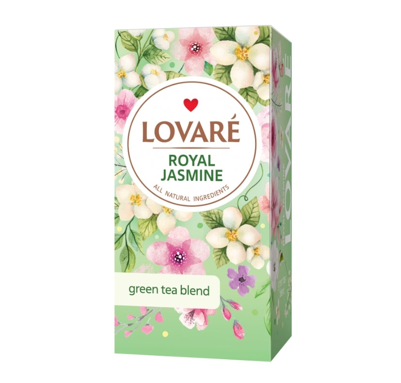 Lovare Tea in Sachets Made in Ukraine Many Flavors 24pcs Tea Box