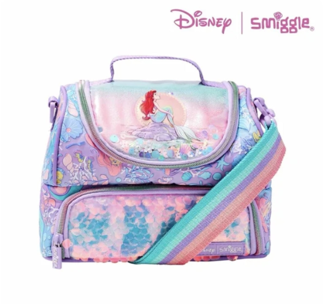 Smiggle Lunch Bag - Mermaid | Shoulder Straps | 24.5×16.5×15cm