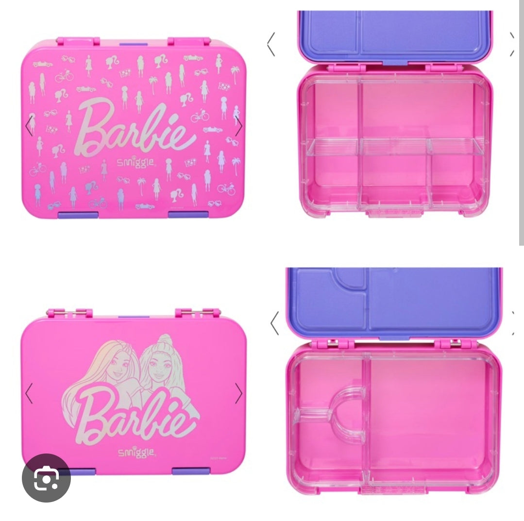 Smiggle Barbie Design Lunch Box 21x17x5
