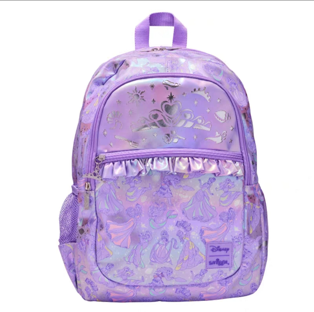 Smiggle Purple Princess Design Backpack 43cm G1-G3