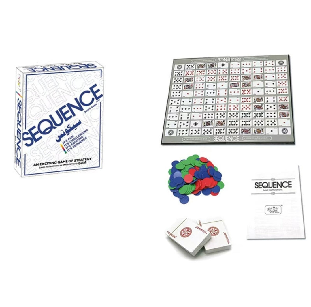 Peices Sequence Card Game