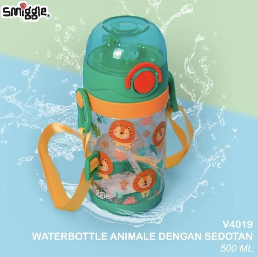 SMIGGLE Bottle 500 ML 18cm BPA Free Lion Design