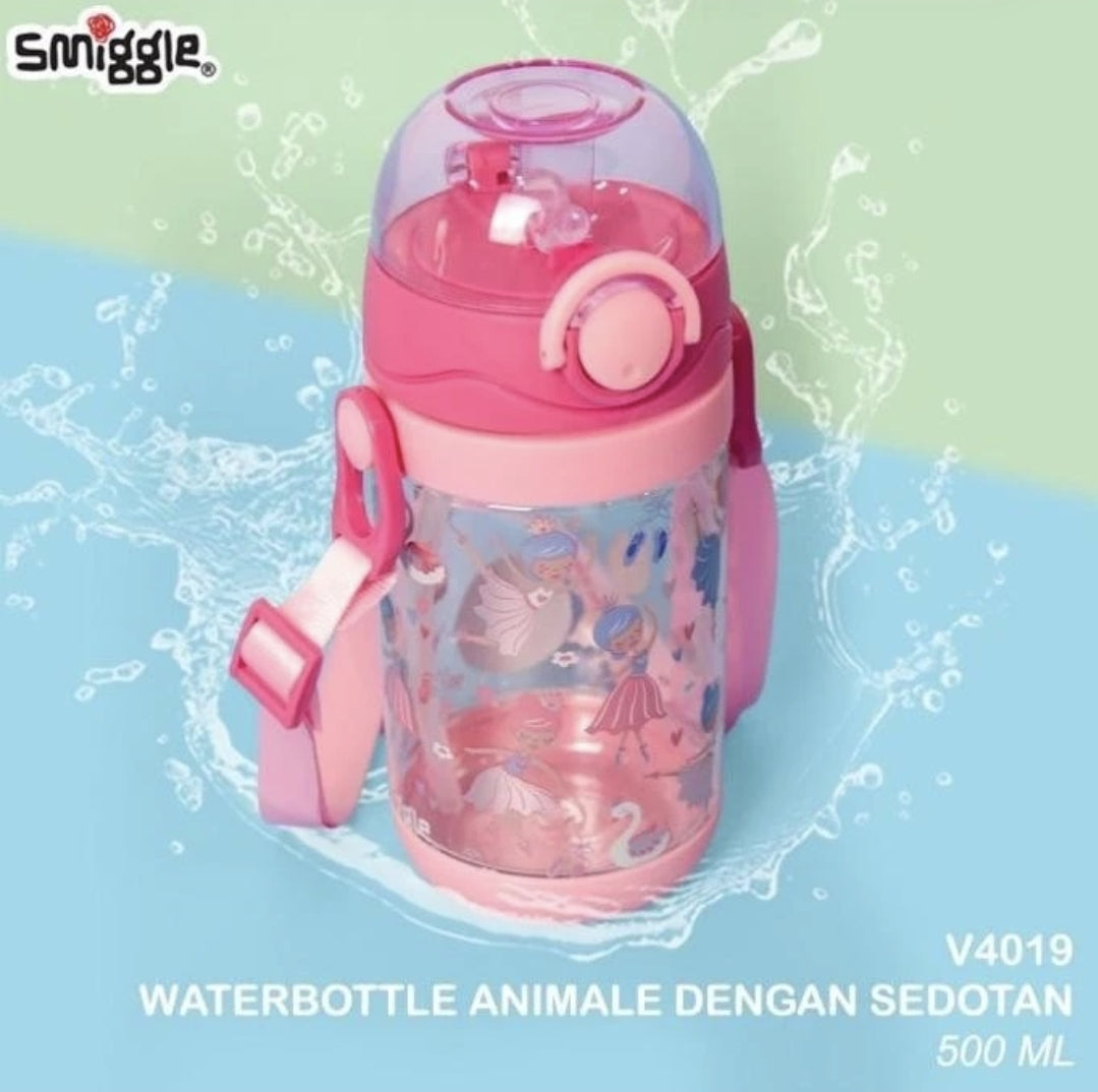 SMIGGLE Bottle 500 ML 18cm BPA Free Dance Design