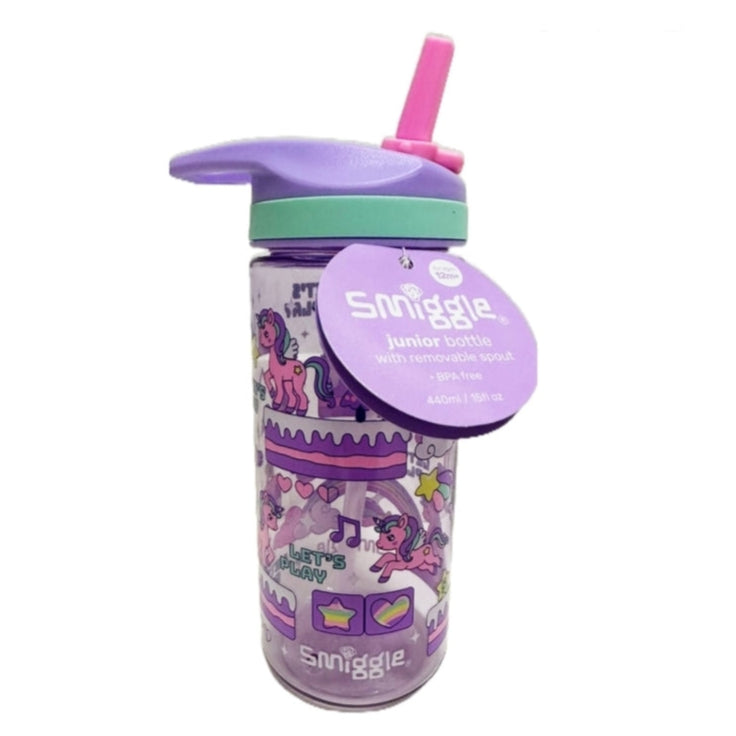 Smiggle Rainbow Unicorn Design Bottle 440ml 17.5cm