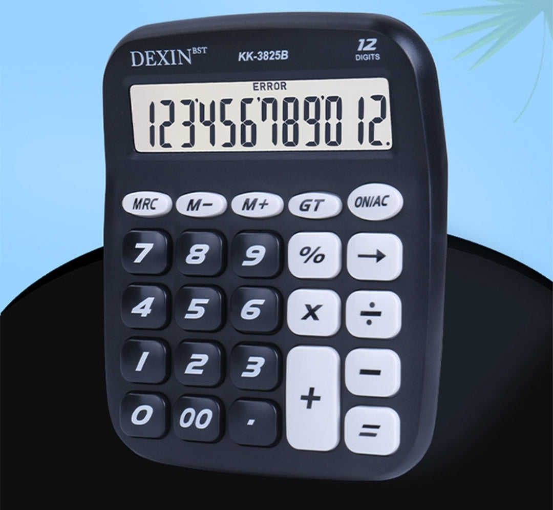 Mini Calculator Clear Screen Display Comfortable 12 Digits Buttons Non-breakable