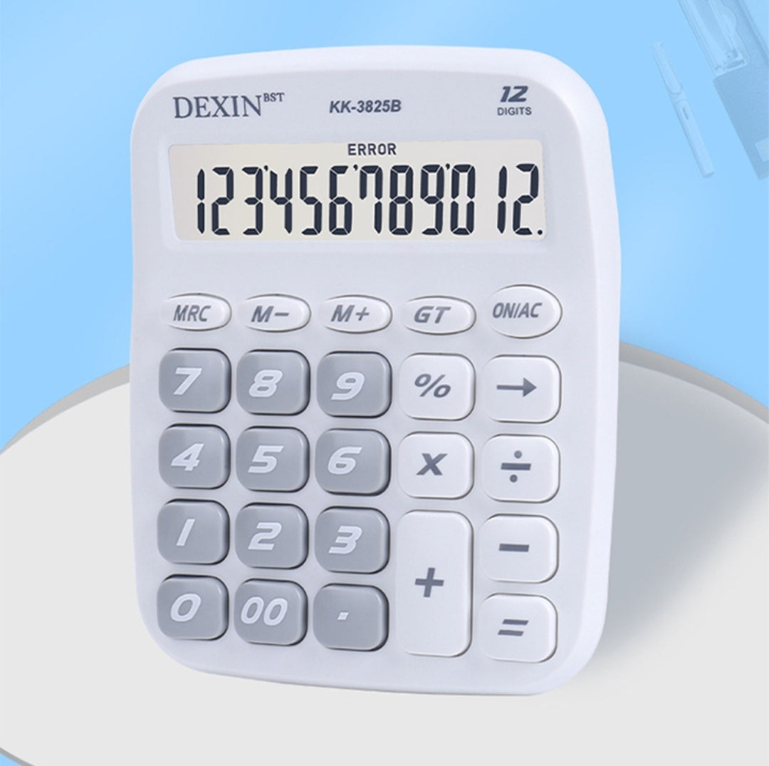 Mini Calculator Clear Screen Display Comfortable 12 Digits Buttons Non-breakable