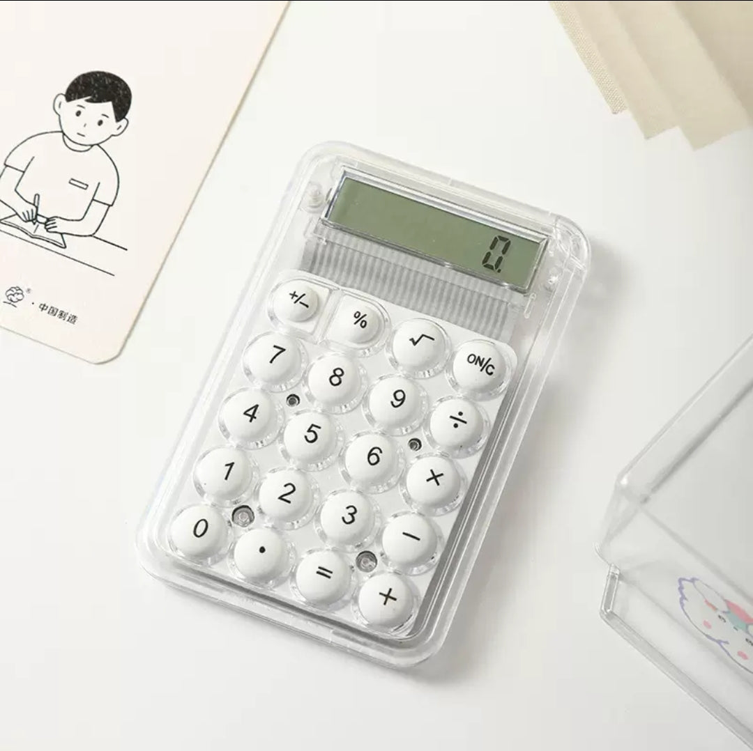 Mini Portable Calculator 8 Digit  Battery Powered Travel-friendly