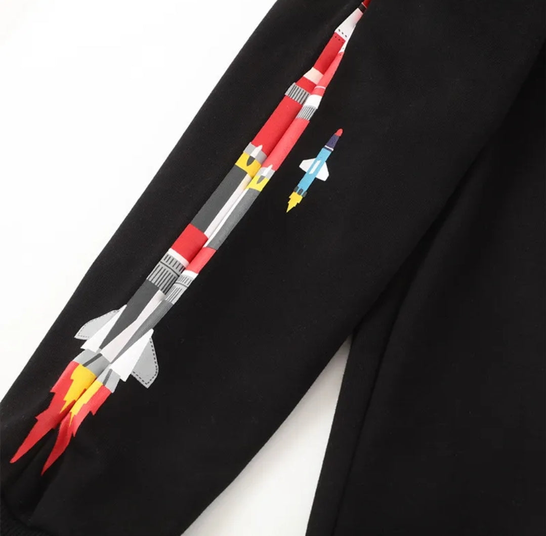 Pants Cotton 100% For Boys Space Design Size 6y
