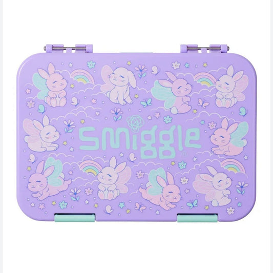 Smiggle Lunch Box Bento Rabbit Design 21x15x4.5