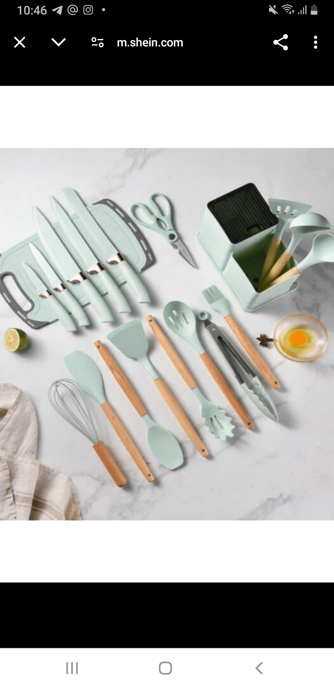 19 Pieces Kitchen Utensil And Knife Set