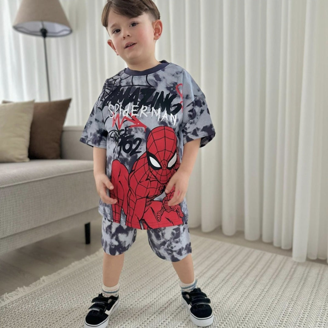 .Outfit For Boys Spiderman Design Size 3-10y