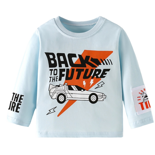 Cotton Top For Boys Long Sleeve Size 1-8y