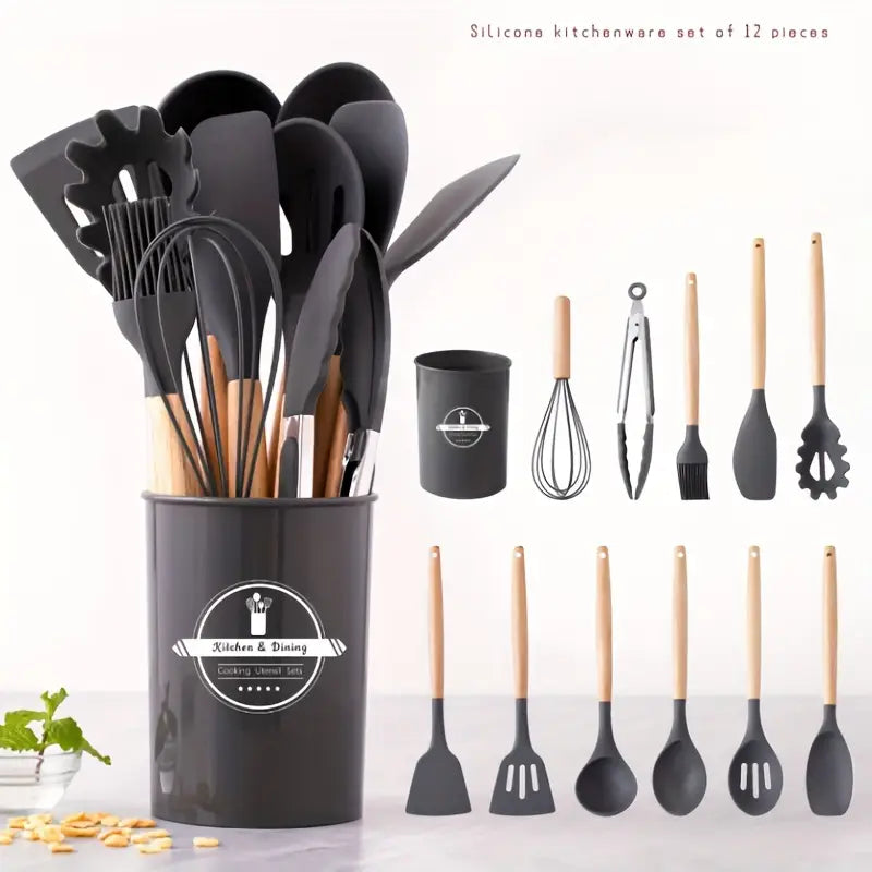 12 Pieces Silicone Kitchen Utensil Set