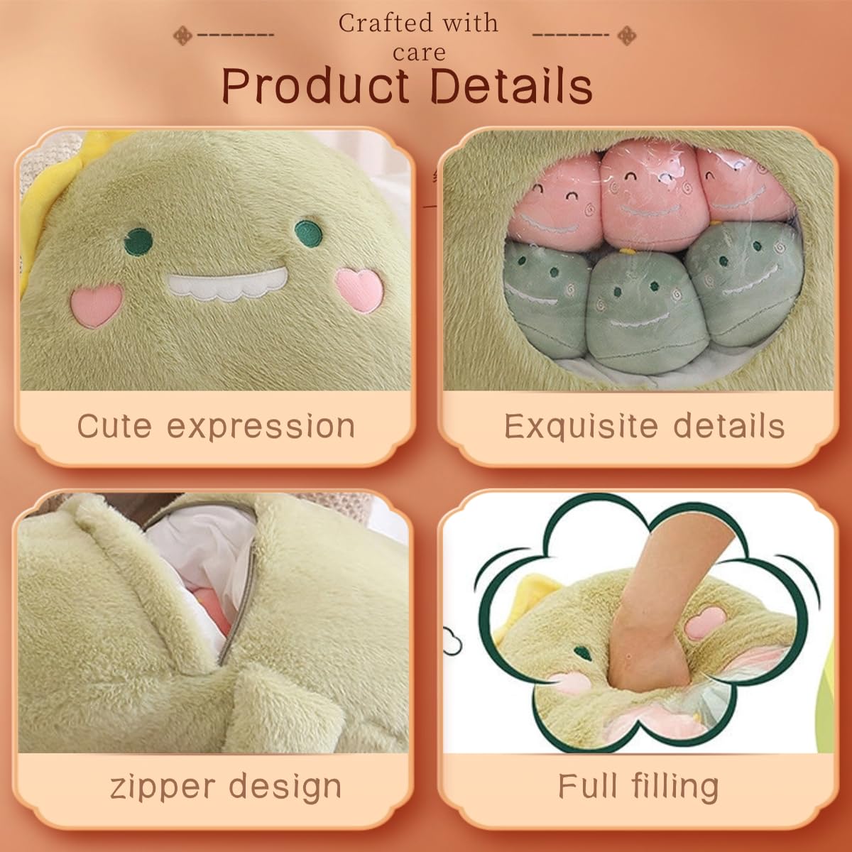 Stuffed Pillow Animal Design Toy Removable Minis