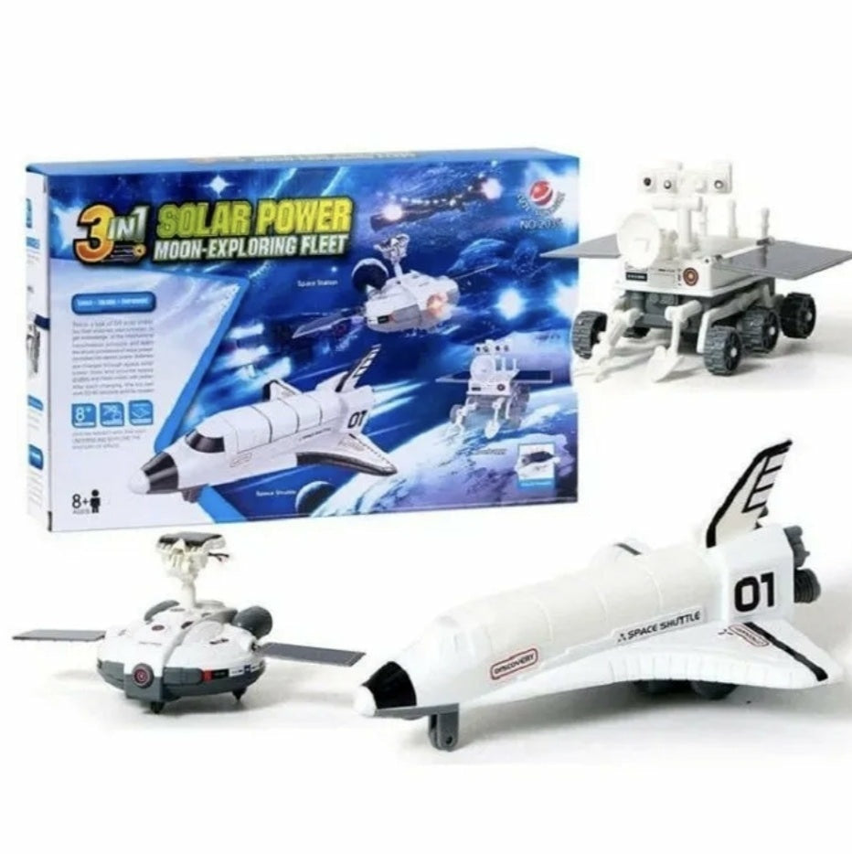 3in1 Solar power moon-exploring fleet