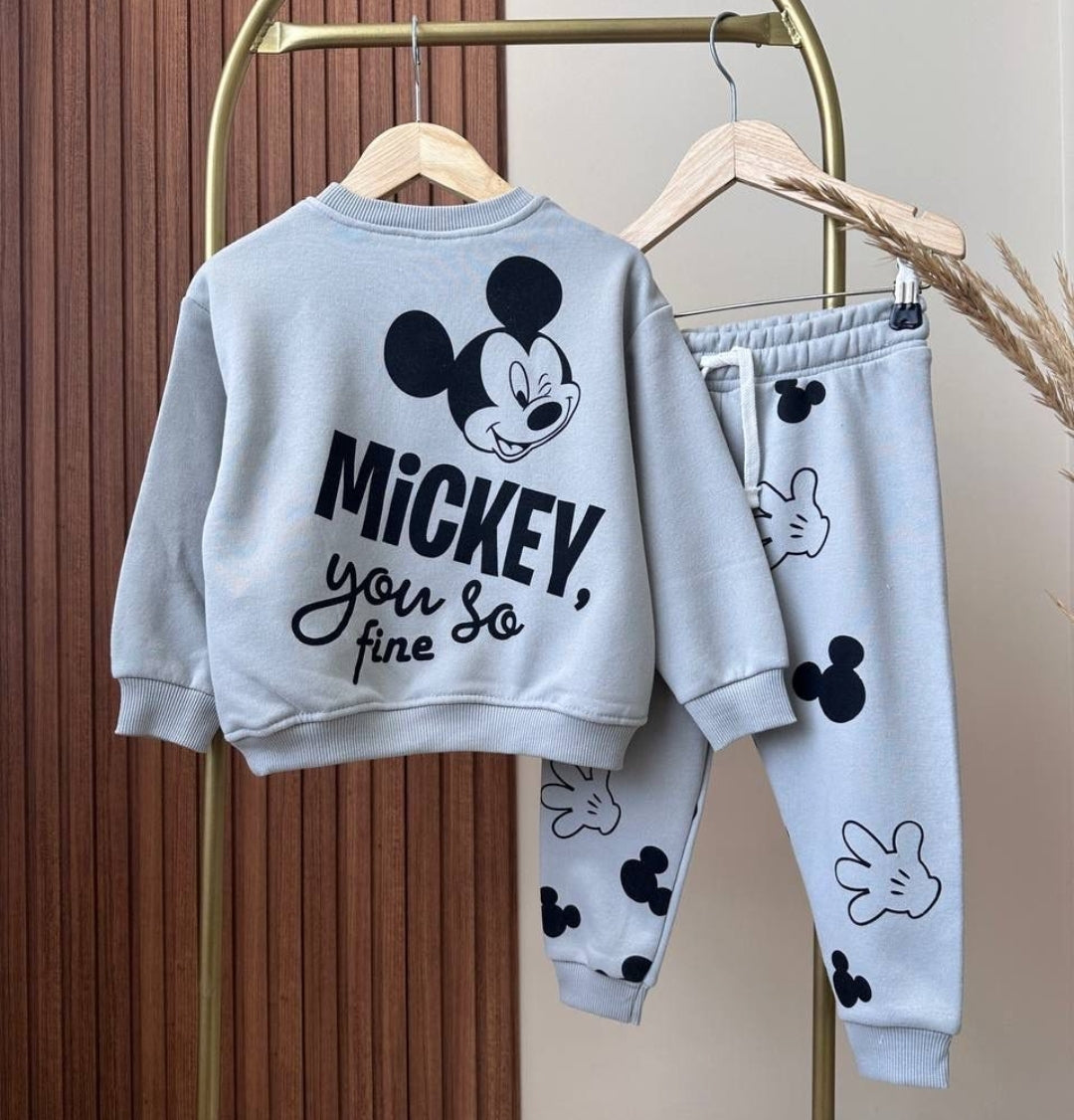 Nice Cotton Mickey Mouse Outfit 2-8y